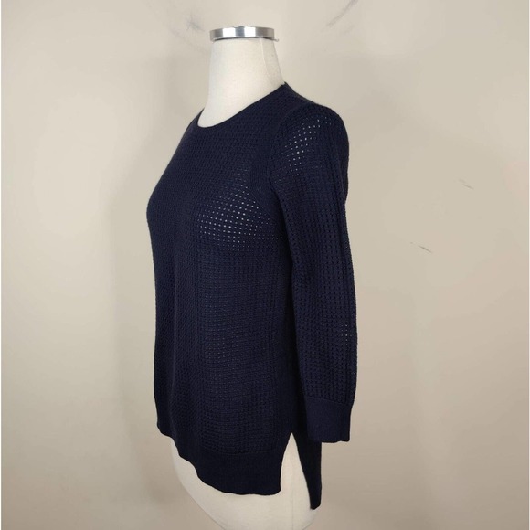 Ann Taylor Navy Crew Neck Sweater - Picture 3 of 7